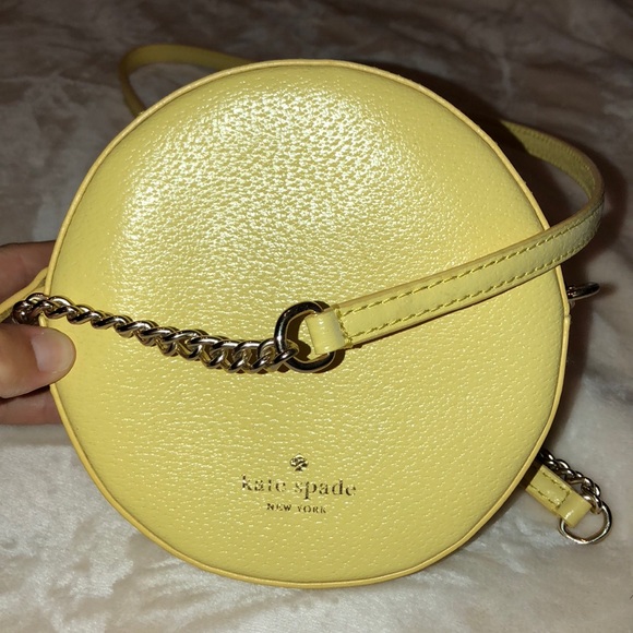Kate Spade ♠️ Micha clutch lemon leather crossbody - Picture 5 of 8